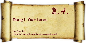 Mergl Adrienn névjegykártya